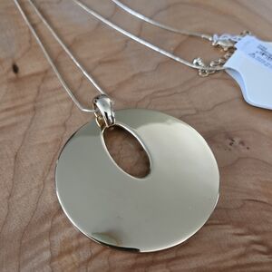 Statement Gold-Tone Pendant Necklace
